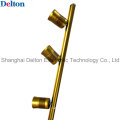 Flexible 3 Light-Head Pole Type Golden LED Cabinet Lighting (DT-ZBD-001)